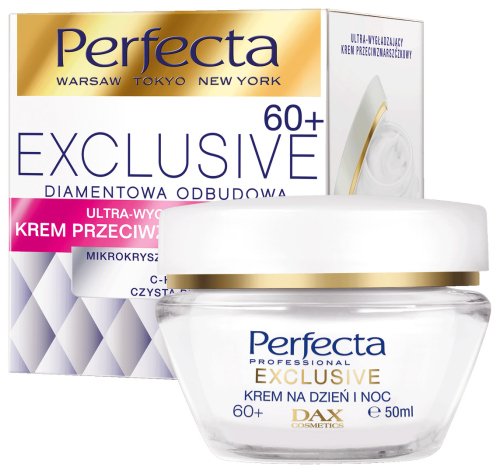 Perfecta - EXCLUSIVE - DIAMENTOWA ODBUDOWA - Ultra-wygładzający krem przeciwzmarszczkowy 60+ - Dzień/Noc - 50 ml