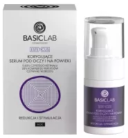 BASICLAB - ESTETICUS - Corrective Eye Serum 0.03% Pure Retinal, 20% Peptide Complex, Growth Factors - Reduction and Stimulation - Night - 15 ml
