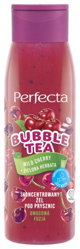 Perfecta - BUBBLE TEA - Skoncentrowany żel pod prysznic - Wild Cherry + Zielona Herbata - 400 g