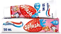 Aquafresh - Splash - Strawberry Flavour Toothpaste - Pasta do zębów dla dzieci 3-8 lat - 50 ml 