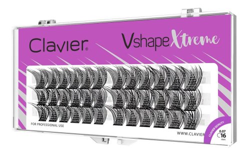 Clavier - Vshape Xtreme - Black Eyelashes - 36 pieces  - C16
