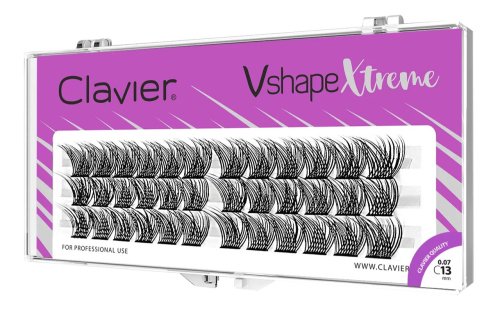 Clavier - Vshape Xtreme - Black Eyelashes - 36 pieces  - C13