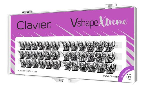 Clavier - Vshape Xtreme - Black Eyelashes - 36 pieces  - C11