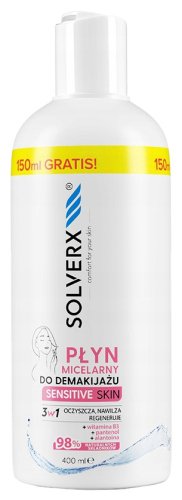 SOLVERX - Sensitive Skin - Płyn micelarny do demakijażu - 400 ml