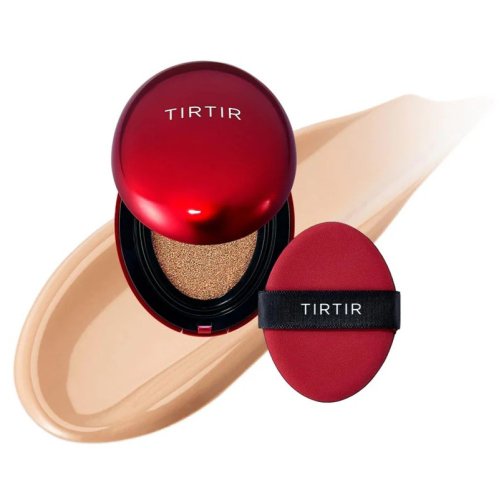 TIRTIR - MASK FIT RED CUSHION - Długotrwały mini podkład do twarzy w poduszce - SPF40 PA++ - 4,5 g - 22N Shell Beige