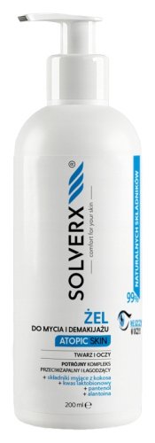 SOLVERX - Atopic Skin - Face and Eye Cleansing and Make-Up Removal Gel - 200 ml
