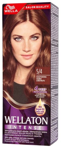 WELLA - WELLATON - INTENSE COLOR CREAM - Trwała koloryzacja do włosów - 5/4 - KASZTANOWY