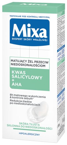 Mixa - Anti-Imperfection Mattifying Gel - Matujący żel przeciw niedoskonałościom - 50 ml