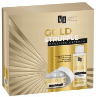 AA - Gold & Truffle - Prestige Essence - Gift Set Cosmetics for Mature Skin - Face Cream-Essence 65+ 50 ml + Make-Up Remover Milk 150 ml 