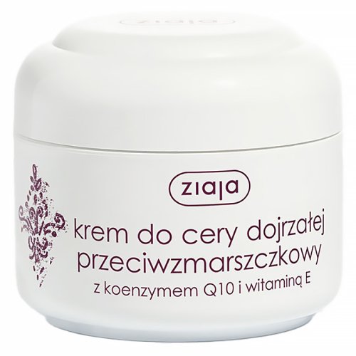 ZIAJA - Przeciwzmarszczkowy krem do cery dojrzałej - Koenzym Q10 i witamina E - 50 ml 