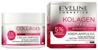 Eveline Cosmetics - Collagen Therapy - Cream-Ampoule - Liftingujący krem-ampułka do twarzy z kolagenem - Dzień/Noc - 50 ml