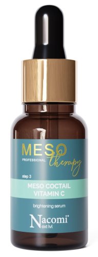 Nacomi Next Level - MESO Therapy - MESO COCTAIL VITAMIN C - Brightening Serum - Rozświetlający koktajl z witaminą C - 15 ml