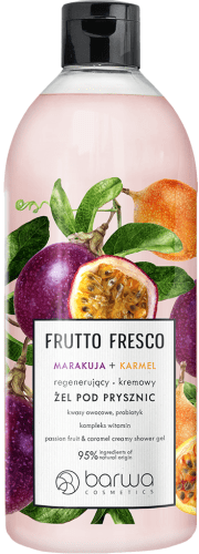 BARWA - FRUTTO FRESCO - Passion Fruit & Caramel Creamy Shower Gel - Regenerujący żel pod prysznic - Marakuja + Karmel - 480 ml 
