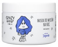 HISKIN - CRAZY HAIR - Hair Mask - Maska do włosów na noc - Jagodowa - 300 ml
