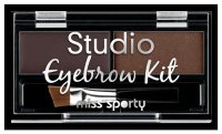 Miss Sporty - Studio Eyebrow Kit - Zestaw do makijażu brwi - 001 Medium Brow