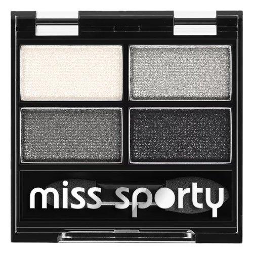 Miss Sporty - Quattro Eyeshadow - Zestaw 4 cieni do powiek - 404 - REAL SMOKY / SMOKY BLACK