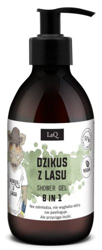 LaQ - Dzikus z Lasu - SHOWER GEL - Żel pod prysznic dla mężczyzn 8w1 - 300 ml 