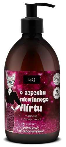 LaQ - Żel pod prysznic dla kobiet - Magnolia i różowy pieprz - Niewinny Flirt - 500 ml 