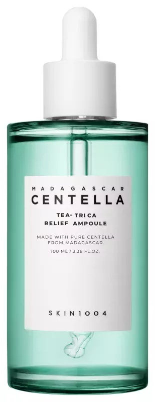Сыворотка для лица Skin1004 Madagascar Centella Tea-Trica Relief Ampoule, успокаивающая, для кожи склонной к акне, 100 мл