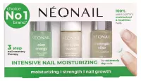 NeoNail - Intensive Nail Moisturizing - Zestaw na przebarwione i rozdwajające się paznokcie - Peeling do skórek 6,5 ml + Odżywka 7,2 ml + Olejek do skórek i paznokci 6,5 ml