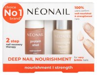 NeoNail - Deep Nail Nourishment - Zestaw na łamliwe i pozbawione blasku paznokcie - Proteinowa odżywka 7,2 ml + Serum do skórek i paznokci - 6,5 ml
