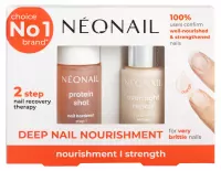 NeoNail - Deep Nail Nourishment - Set for Brittle and Dull Nails - Protein Conditioner 7,2 ml + Cuticle and Nail Serum - 6,5 ml