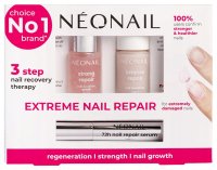 NeoNail - Extreme Nail Repair - Zestaw na zniszczone i cienkie paznokcie - Peeling do skórek 6,5 ml + Odżywka do paznokci 7,2 ml + Serum do skórek i paznokci 3,8 ml