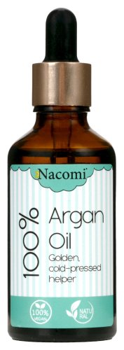 Nacomi - 100% Argan Oil - Golden Cold Pressed Helper - Olej Arganowy - 50 ml