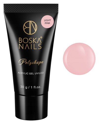 Boska Nails - Polyshape Acrylic Gel UV/LED - Akrylożel do przedłużania i modelowania paznokci - 30 g - Light Pink