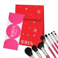 Ibra - Christmas Set - Gift Set 5 - Contour Kit for Face Contouring + Set of 8 Candy Brushes