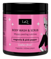 LaQ - Body Wash and Scrub - Magnolia and Pink Pepper - 220 g