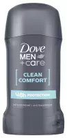 Dove - Men + Care - Clean Comfort 48H Anti-Perspirant - Antiperspirant Stick for Men - 50 ml