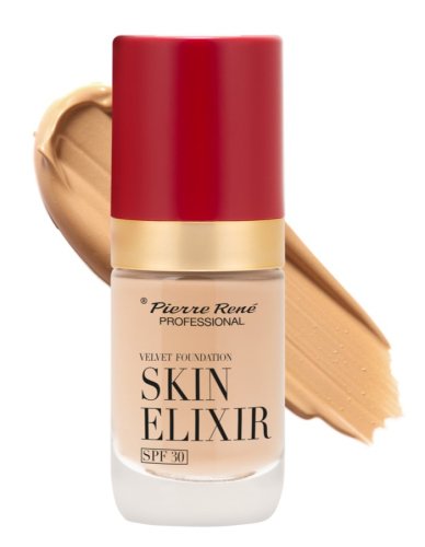 Pierre René - Skin Elixir - Velvet Foundation - Podkład do twarzy - SPF30 - 25 ml - 04 Warm Nude