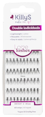 KillyS - Love Lashes - Double Individuals - Kępki sztucznych rzęs - 10 mm