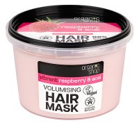 ORGANIC SHOP - Natural Volumising Hair Mask - Vibrant Raspberry & Acai - Maska do włosów zwiększająca objętość - Malina i jagody - 250 ml
