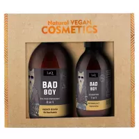 LaQ - Bad Boy - Zestaw prezentowy dla mężczyzn z Mycia Wzięty - Żel pod prysznic 500 ml + Szampon 300 ml 