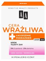 AA - Cera Wrażliwa - Tłusty krem do twarzy - Cera sucha i normalna - 50 ml 