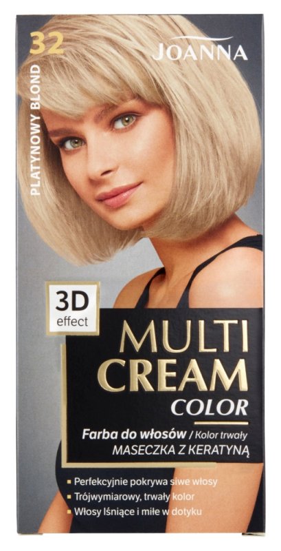Joanna Multi Cream Color 32 – Platynowy Blond, trwała farba