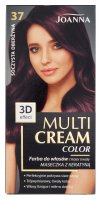 Joanna - Multi Cream Color - Trwała farba do włosów - 37 Soczysta Oberżyna
