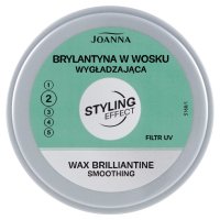 Joanna - Styling Effect - Wax Brilliantine - Wygładzająca brylantyna w wosku do układania włosów - 2 - 45 g
