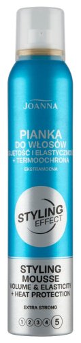 Joanna - Styling Effect - Styling Mousse - Thermal Protective Hair Mousse - 5 Extra Strong - 150 ml