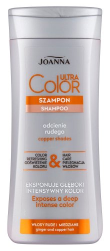 Joanna - Ultra Color Shampoo - Red and Copper Hair - 200 ml