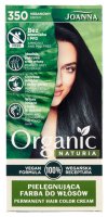 Joanna - Organic Naturia - Permanent Hair Color Cream - Pielęgnująca farba do włosów - Wegańska - 350 Hebanowy