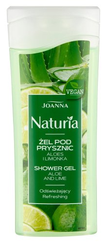 Joanna - Naturia - Aloe and Lime Shower Gel - Odświeżający żel pod prysznic - Aloes i Limonka - 100 ml