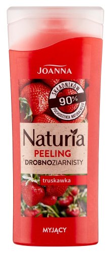 Joanna - Naturia - Fine-Grained Body Scrub - Strawberry - 100 g