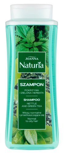 Joanna - Naturia - Nettle and Green Tea Shampoo - Szampon do włosów normalnych i przetłuszczających się - Pokrzywa i Zielona Herbata - 500 ml