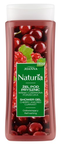 Joanna - Naturia - Cherry and Red Currant Shower Gel - Żel pod prysznic - Wiśnia i Czerwona Porzeczka - 300 ml