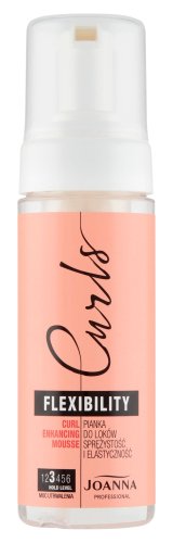 Joanna Professional - Curls Flexibility - Curl Enhancing Mousse - Pianka do loków - Sprężystość i Elastyczność - 3 - 150 ml