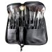 Many Beauty - 22-Brush Makeup Belt with Zipper - Black 