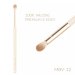 Many Beauty - Many Brushes - Focus on the Good - Zestaw 11 profesjonalnych pędzli do makijażu z gąbeczką i kosmetyczką - Vanilla